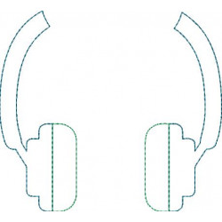 Stickdatei - Kopfhörer Doodle